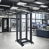 Rack de serveur ouvert 19 pouces 20U-47U, 4 poteaux, cadre ouvert 600*600mm, produit d'occasion