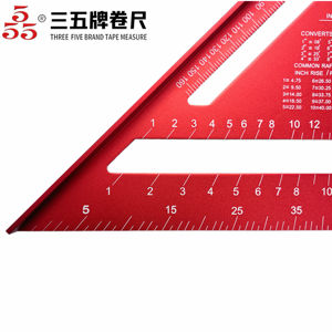 Équerre en alliage d'aluminium Licheng, équerre métrique, équerre industrielle OEM, équerre de <span class=keywords><strong>charpentier</strong></span>, règle triangulaire de mesure de 7 pouces et 12 pouces - Product Image 6