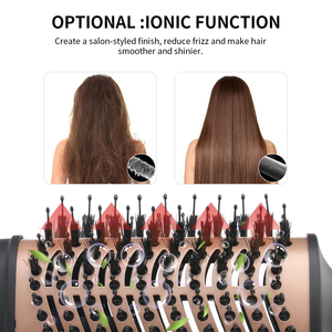 Lược chải thẳng tóc, máy làm xoăn, máy sấy tóc tích hợp một bước, lược sấy tóc điện ion, bàn chải sấy tóc và bàn chải tạo kiểu tóc nóng, in logo tùy chỉnh - Product Image 5