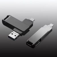 Set de Regalo Promocional, Memoria USB Tipo C OTG de Alta Velocidad, Popular y Moderna, 64 GB, 3 en 1, Unidad Flash USB OTG para Teléfono Móvil