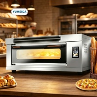 Equipo de Panadería Comercial para Pan, Pasteles y Pizza, Control Preciso de Temperatura, Nuevo Horno de Gas de Una Sola Capa y Dos Bandejas, Alta Eficiencia