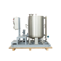 Système de pompe doseuse monté sur châssis, en promotion, avec réservoir de stockage en acier inoxydable, débit et pression en option, livraison complète