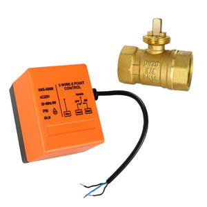 Vanne à boisseau sphérique électrique Kangweishen, filetage NPT 1 pouce, AC110V 230V, 3 fils, commande 2 points, vanne d'eau - Product Image 1