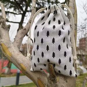 Sac en toile de coton bio avec cordon de serrage, petit sac à poussière, personnalisé avec logo, pour bijoux, chaussures, cadeaux, promotion - Product Image 5