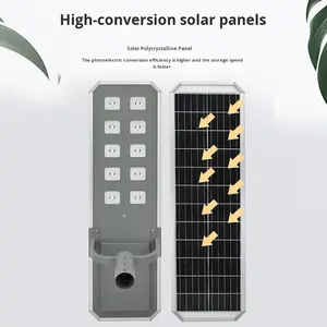 Lampe solaire de rue XingYuan à haute puissance personnalisée, classée IP65, modèle <span class=keywords><strong>SSL</strong></span> pour une utilisation en jardin, système d'éclairage extérieur intégré - Product Image 4