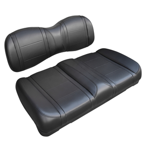 Siège avant pour voiturette de golf Yamaha Drive2 (noir) – Coussin et dossier en plastique - Product Image 2