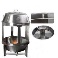 Four à rôtir chinois semi-automatique pour poisson poulet canard et oie nouvel état avec composant moteur à noyau poêle à gaz et charbon de bois