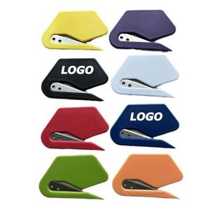 Ouvre-lettre de marque avec lame longue - Découpeur d'enveloppes personnalisé en ABS imprimé en sérigraphie pour usage promotionnel - Product Image 1