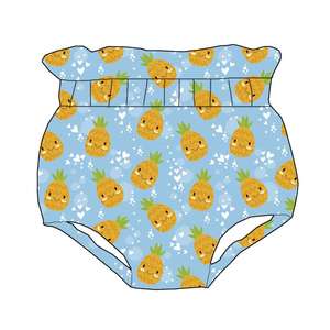 Shorts à volants à taille haute pour filles de 8 ans, imprimé floral papillon rose pour bébés et enfants - Product Image 2