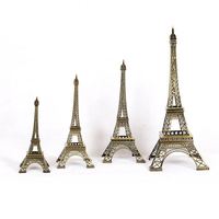 Tour d'artisanat en métal antique 3d de luxe personnalisée Paris New York modèle architectural Souvenir touristique avec logo Art
