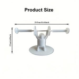 Porte-papier toilette en plastique imprimé en 3D en forme d'haltérophile, support de rouleau de papier toilette, organisateur de bureau, décoration de salle de bain, cadeau - Product Image 6