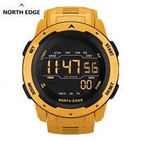 NORTH EDGE MARS Montre connectée de luxe pour homme, sport et affaires, best-seller, mouvement mécanique en alliage, bracelet en silicone, GPS, étanche