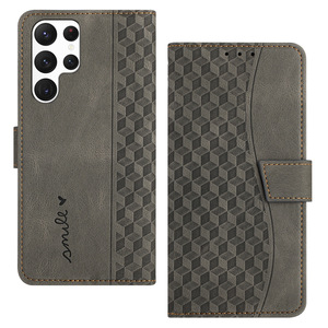 Funda con tapa con diseño de diamante de diseño premium minimalista con tarjeta <span class=keywords><strong>SIM</strong></span> <span class=keywords><strong>dual</strong></span> para <span class=keywords><strong>Samsung</strong></span> para <span class=keywords><strong>Galaxy</strong></span> S24 <span class=keywords><strong>S21</strong></span> Plus <span class=keywords><strong>Ultra</strong></span> Leather - Product Image 4