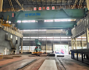 CE ISO Certified PLC Controlled Motor Driven <strong>Electromagnetic</strong> EOT <strong>Crane</strong> 200 Ton Double Girder Bridge <strong>Crane</strong> for Brand for Sale - Product Image 5