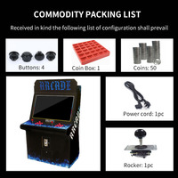 Machine d'arcade universelle 110V/220V de 32 pouces à monnayeur War King Moonlight Box
