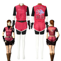 Costume de cosplay Claire Redfield, tenue Resident Evil, taille M, ensemble de 6 pièces, jeu de rôle d'Halloween, anime