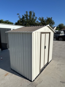 <span class=keywords><strong>Abri</strong></span> <span class=keywords><strong>de</strong></span> <span class=keywords><strong>jardin</strong></span> blanc 6FT X 4FT avec fenêtre et <span class=keywords><strong>porte</strong></span> <span class=keywords><strong>coulissante</strong></span>, fournisseur chinois d'abris métalliques pour outils, livraison gratuite - Product Image 2