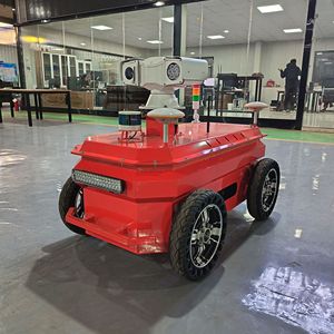 Robot de patrouille intelligent en plastique rouge pour intérieur/extérieur avec surveillance vidéo et vision nocturne - Product Image 2