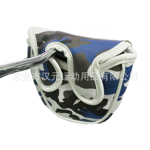 Funda para cabezal de palo de golf (driver, putter, blade, mallet, hierro) con estampado de camuflaje y de cuero, en stock - Product Image 5