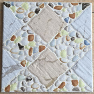 กระเบื้องปูพื้นเซรามิก <span class=keywords><strong>Oreal</strong></span> Brand 300x300 รุ่น Rustic Matte ขนาด 30x30 ซม. ลาย Cobblestone แบบดิจิตอล เคลือบเงา สำหรับตกแต่งภายใน - Product Image 3