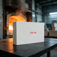 Brique réfractaire en mullite GM80, teneur en Al2O3 de 80 %, pour four industriel, four à verre, résistance aux hautes températures, découpe HONGTAI