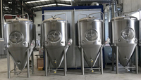 SUS 304 3000L 5000L fermenteurs de bière équipement de fermentation de bière uni-réservoir pour le brassage de bière