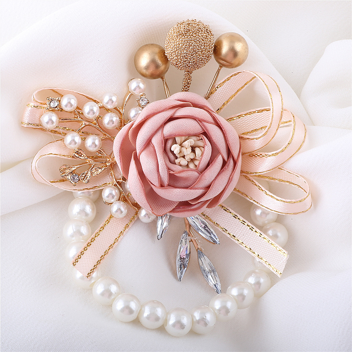 champagne pink 6    Wrist flower