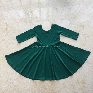 Vestito per Bambini in Morbido Tessuto di Cotone e Bambù con Stampa Personalizzata, Collo Tondo, Dolce Abbigliamento Primaverile e Autunnale per Bambine ODM - Product Image 3