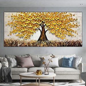 <span class=keywords><strong>Peinture</strong></span> à l'huile sur mesure pour salon, <span class=keywords><strong>peinture</strong></span> sur toile, <span class=keywords><strong>fleurs</strong></span> abstraites faites à la main, <span class=keywords><strong>couteau</strong></span> à palette, 100% - Product Image 1