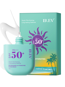 Crème solaire au collagène OEM LREV SPF50+ hydratante et bien adaptée, douce et non irritante, protection UV, retient l'<span class=keywords><strong>eau</strong></span>, hydratante - Product Image 1