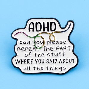 Épinglette en émail « Interrupteur marche/arrêt » pour la sensibilisation au TDAH, broche, épingles à revers, badge, accessoires vestimentaires, bijoux amusants, cadeau pour les amis - Product Image 2