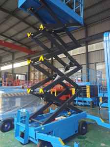4-20meter transfer gudang mendorong sendiri gunting <span class=keywords><strong>genie</strong></span> elektrik <span class=keywords><strong>lift</strong></span> - Product Image 2