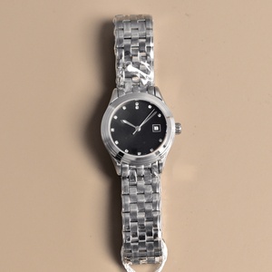 Montre de luxe haut de gamme à mouvement mécanique automatique, cadran à motif solaire, bracelet à cinq maillons en acier, étanche, Longines. - Product Image 1