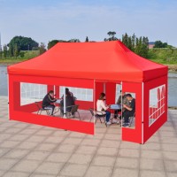 Carpa Publicitaria Plegable Oxford para Exteriores con Ventanas, Impermeable y Portátil para Eventos, Exhibiciones y Ferias