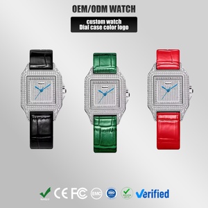 Reloj de Pulsera de Acero Inoxidable con Diamantes de Lujo Estilo Hip Hop, Reloj de Cuarzo con Movimiento Japonés Miyota para Mujer - Product Image 1