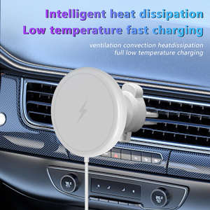 Nuevo soporte magnético para teléfono móvil para coche, soporte móvil para coche, 15W, ventilación magnética, <span class=keywords><strong>cargador</strong></span> inalámbrico para coche - Product Image 4