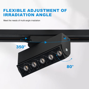 LOSO Factory Direct Spot commercial pliant en aluminium monté en surface 10W 20W 30W 40W LED Track Lamp - Product Image 2