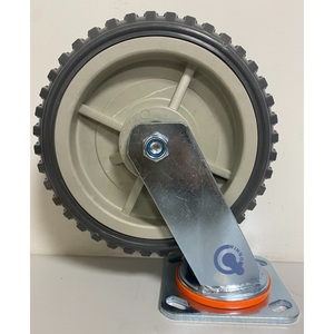 300 KG Last 5 6 Zoll TPE Rollen rad TPR Nachlauf mit Schloss Hoch leistungs rad Gummi rad - Product Image 3