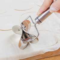 Outil de cuisine en acier inoxydable pour faire des raviolis, découpeur de pâte à dumplings, fabricant de wrappers pour dumplings