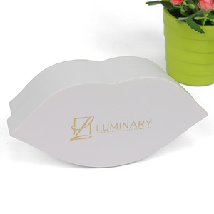 Custom Gold Stamping Unique Special Lips Box Shaped Gift Packaging