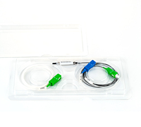 1x2 WDM 1310/1550nm SC/APC fibre optique multiplexeur tube en acier emballage