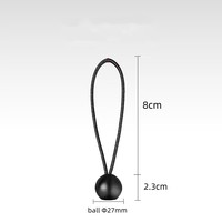 Cordon élastique haute résistance BBC-4 pouces 4 mm avec boule de 27 mm, longueur personnalisée, multifonction