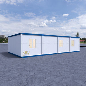 3 maisons conteneurs modernes, 2 chambres, plans de 20 à 40 pieds, dessins, maisons préfabriquées modulaires à 3 chambres avec salon, structure en acier - Product Image 6