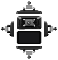 Caméra de tableau de bord pour moto Aoocci BX 5,5 pouces avec deux caméras 1080P, CarPlay sans fil, Android Auto, GPS, BSD, TPMS, moniteur de stationnement