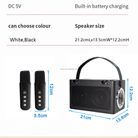 Enceinte Karaoké Portable Sans Fil avec Micro et Bluetooth, Machine à Chanter Portable, Subwoofer Sans Fil, Son Hifi pour Fêtes en Famille 831