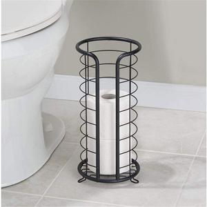 Creative Wrought Iron Floor-<b>Standing</b> <b>Toilet</b> Tissue Roll <b>Holder</b> - Product Image 2