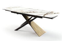 Table à manger pliable 4 places en verre trempé avec pieds en métal de luxe moderne personnalisée pour hôtel appartement salle à manger meubles