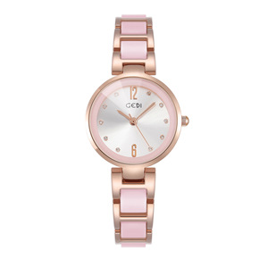Vintage minimalist elegant round quartz watch waterproof women's quartz watch - Product Image 6