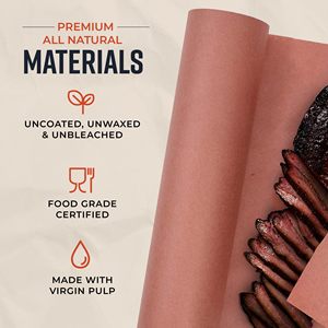 Papel de Carnicero de Grado Alimenticio, Papel Kraft para Envolver Carnes de Todas las Variedades para Asar a la Parrilla - Product Image 3