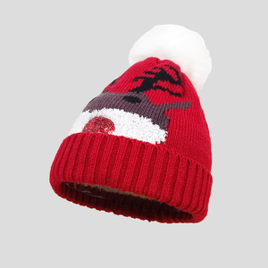 Chapeaux en tricot de Noël pour enfants, Père Noël, élan, bonnets d'hiver, automne, <span class=keywords><strong>image</strong></span>, voyage, designs personnalisés - Product Image 5